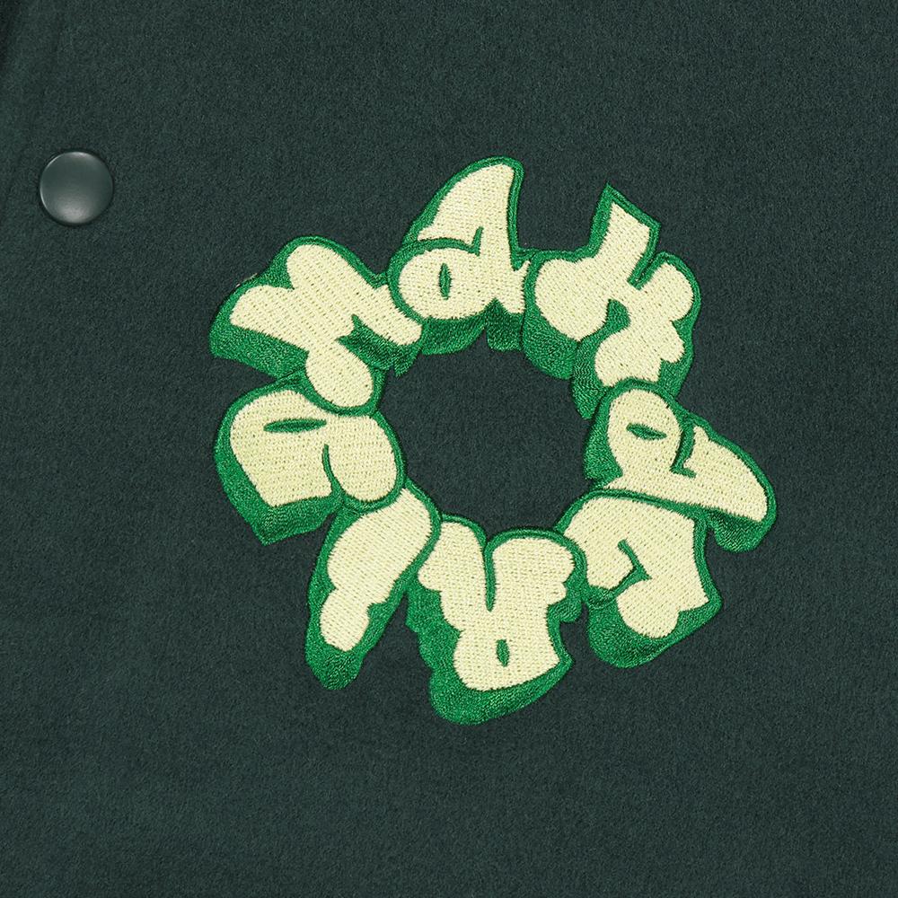Mahagrid Throw Up Varsity Jacket Green(Mg2Dfmj242A)