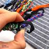 Outdoor Paracord Schlüsselanhänger Lanyard Geflochtenes Nylon Lanyard Hohe Festigkeit Fallschirmschnur Karabiner Handy Rucksack Schlüsselanhänger