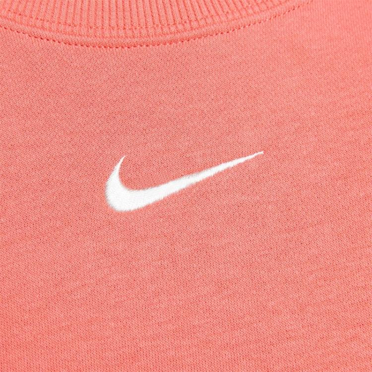 Nike Phnx Flc Os Long Sleeve Crew Sweatshirt Women Sweatshirts Pink FZ4271-814