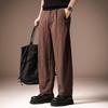High-end Lyocell Linen-blend Texture Casual Pants Men's Summer Thin Versatile Loose Drape Straight Trousers