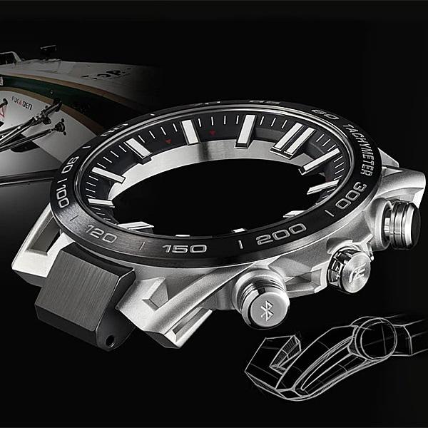 CASIO Men's EDIFICE EQB-2000YDC-1AJF [EDIFICE Suspension Arm Design Model] Round Watch Black