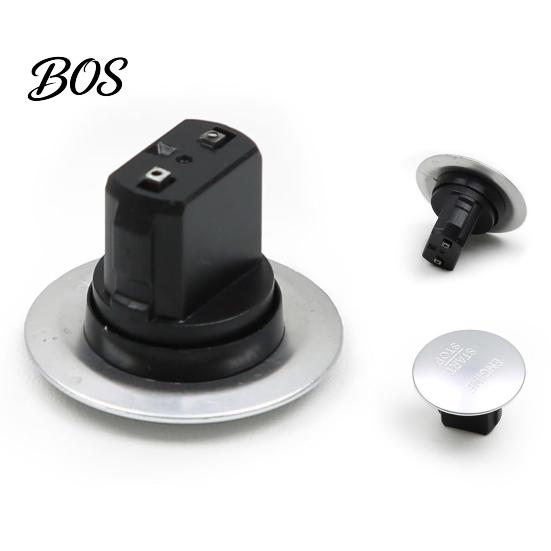 Metal Panel Start Butto Engine Stop Button Switch for Mercedes Benz, Car Push Seamless Fit Starter Switch, Button, Replacement Accessory
