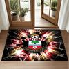 Southampton Football Design Crystal Velvet Rug Soft Decorative Mat for Bedroom Entrance