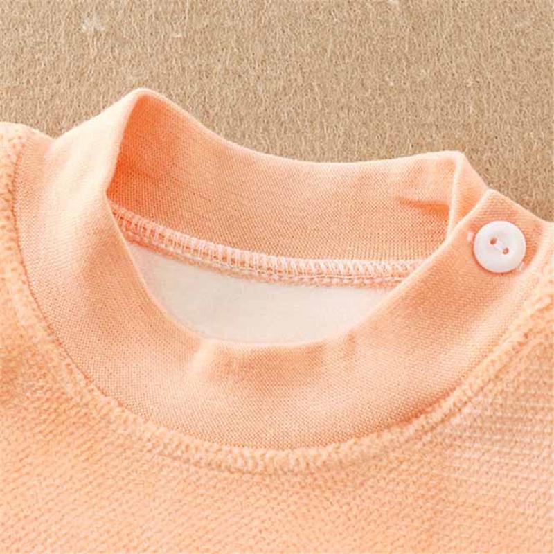 0-4J Winter Kinder Thermo-Unterwäsche Set Fleecegefütterter warmer Schlafanzug für Baby & Kleinkind Thermisches Oberteil + Hose mit hohem Bund Kaltwetter-Basisschicht