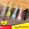 Einweg-Plastiklöffel- und Gabel-Set