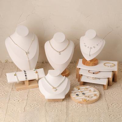 PU Model Bust Show Vystavovatel Šperky Náhrdelník Přívěsky Stojánek na manekýny Náušnice Organizér Prsten Náramek Stojánek