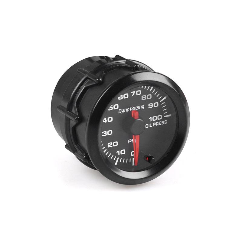 Dynoracing 2" 52mm 7 Farben LED Auto Öldruckanzeige 0-100PSI Öldruckmesser Hochgeschwindigkeitsmotor Mit Sensor BX101491