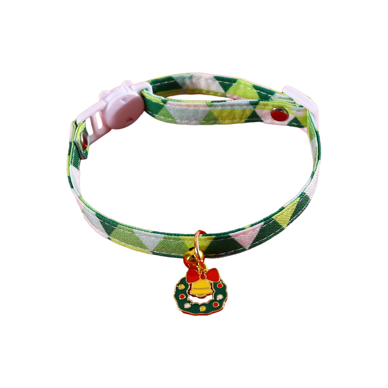 

Dog Cat Christmas Collar Wreath Snowman Puppy Suit Collar Necklace Collar Cute Girl Dog Collar Christmas Tree A