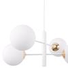 Vicenza Hanging Lamp White And Gold 4-Flat White Lampshade E14