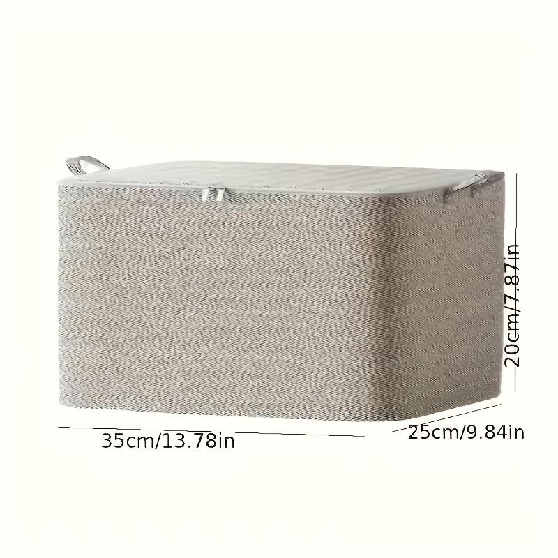 Scatola portaoggetti pieghevole di grandi dimensioni, organizer in tessuto resistente con design a coperchio ribaltabile