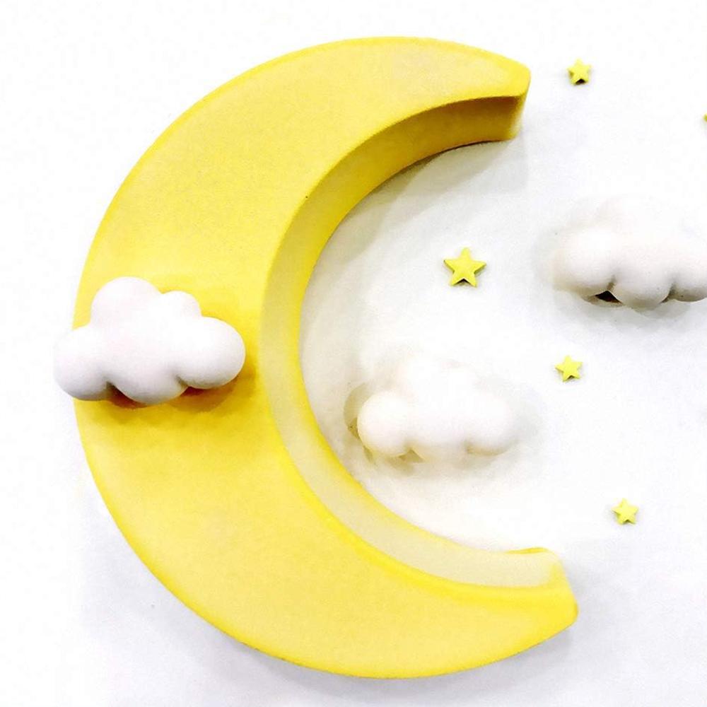 3D Mond Silikon Kuchenform Halbmond Mondschein Mousse Kuchenform Brot Pizza Backwerkzeuge Kuchen Dekorationsform