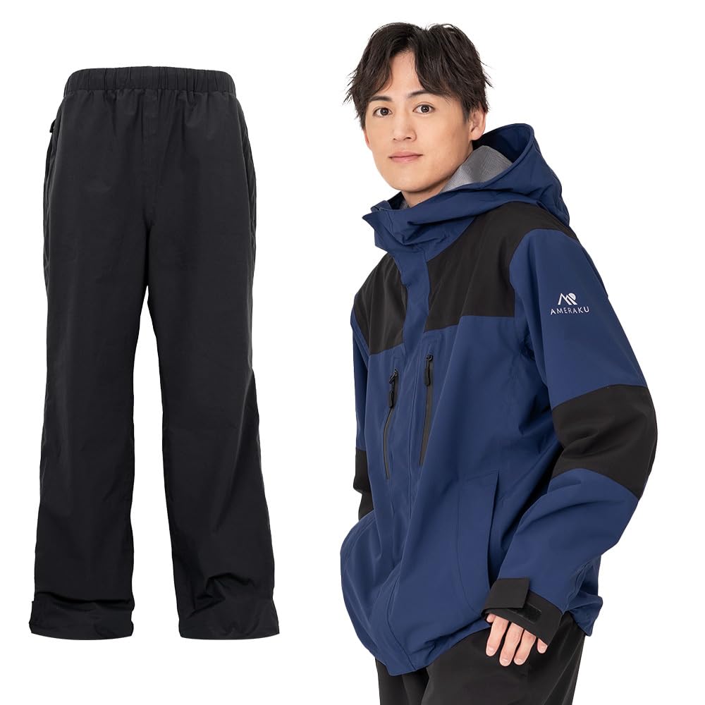 

NNOUM Непромокаемая одежда Непромокаемый костюм для мужчин и Идеально для и Горы и Эластичные дождевые брюки и AMERAKU NN25NSRA06M (Ноам) Набор, Женский, Профессионального Качества,