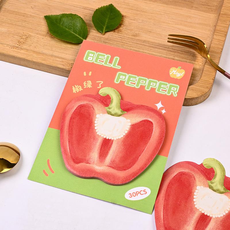 Cute Melon and Fruit Post-it Notes for Students, High-value Fruit Sticky Notes Can Be Torn, Leave a Message, Note Sheet N Times Sticker