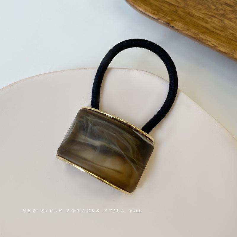 

1/4 шт. Сплавная резинка для волос для женщин Акриловая высокоэластичная резинка для волос Высококлассный темперамент Хвост Веревка для волос Девушки Модный аксессуар