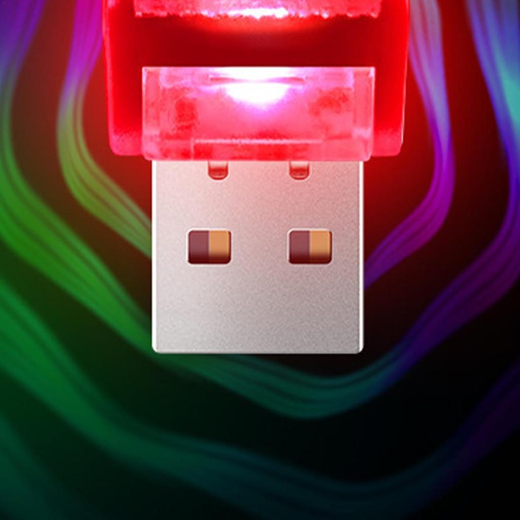 Oświetlenie LED do samochodu, Przenośna lampka do atmosfery w samochodzie - Samochodowe światło atmosferyczne USB Podłączane na noc
