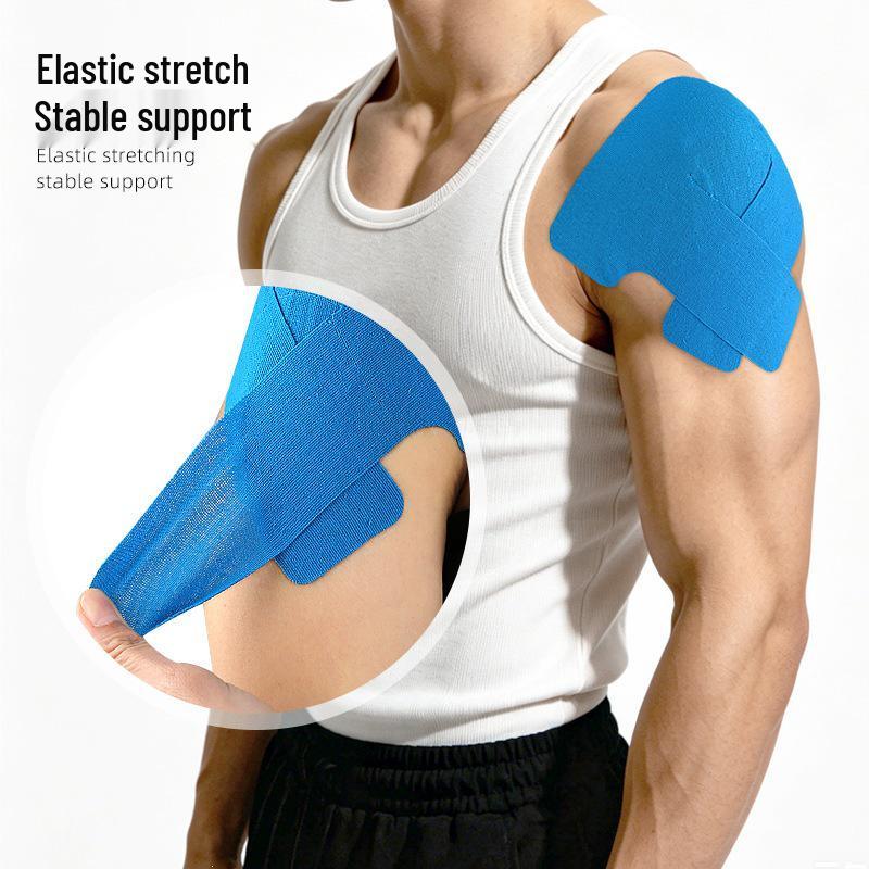 Pre-cut Shoulder Muscle Support Kinesiology Tape - Elastic, Anti-chafing Sports Bandage