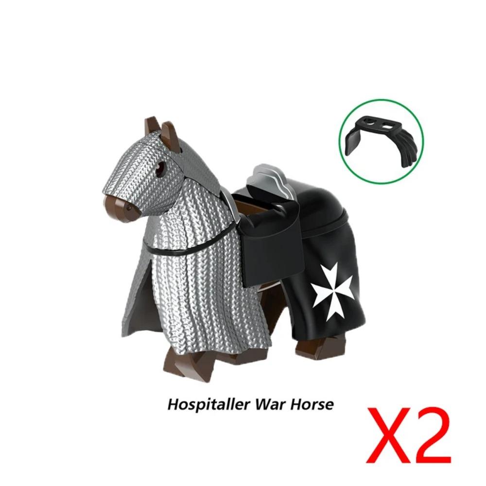 

3-8СМ Строительная игрушка Средневековая военная архитектура Строительные блоки Персонаж Рыцарь Боевой конь Щит Конь Веревка Седло Креативные аксессуары Подарок Игрушка