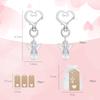 30 Set Guardian Angel Pendant With Angel Keychains Organza Bags Kraft Paper Labels For Shower Party