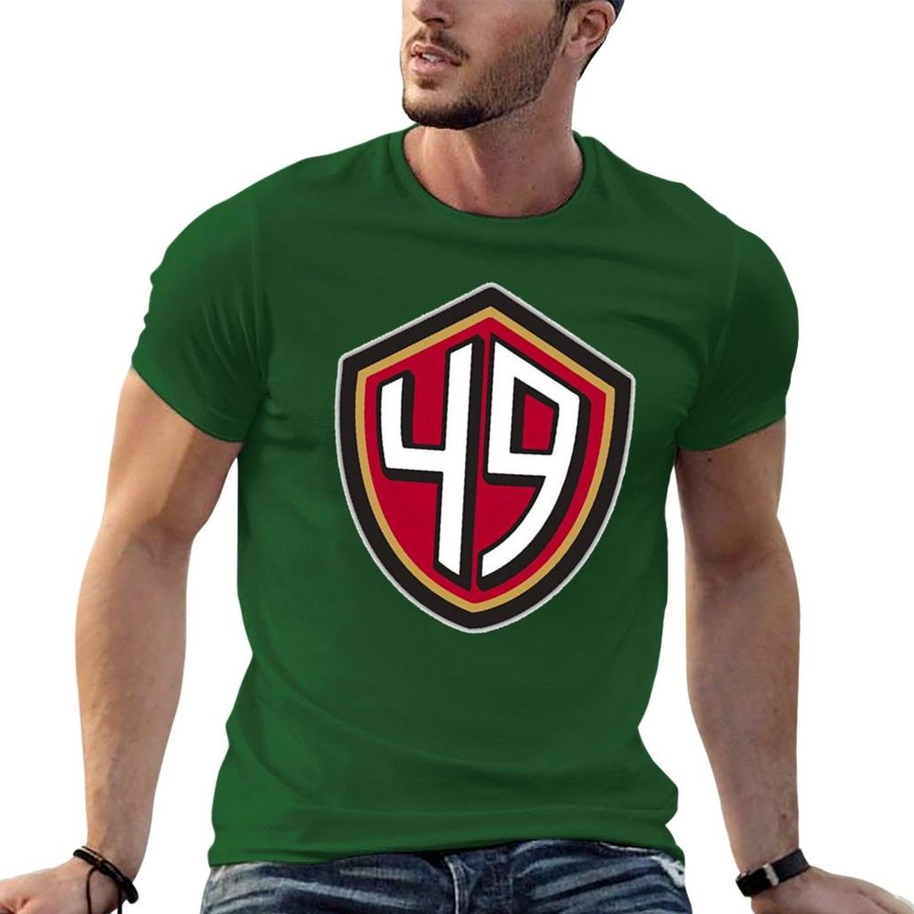49ers (Go Niners!) T-Shirt-Grafiken übergroße Basketball-Grafik-T-Shirts schwarze T-Shirts für Männer