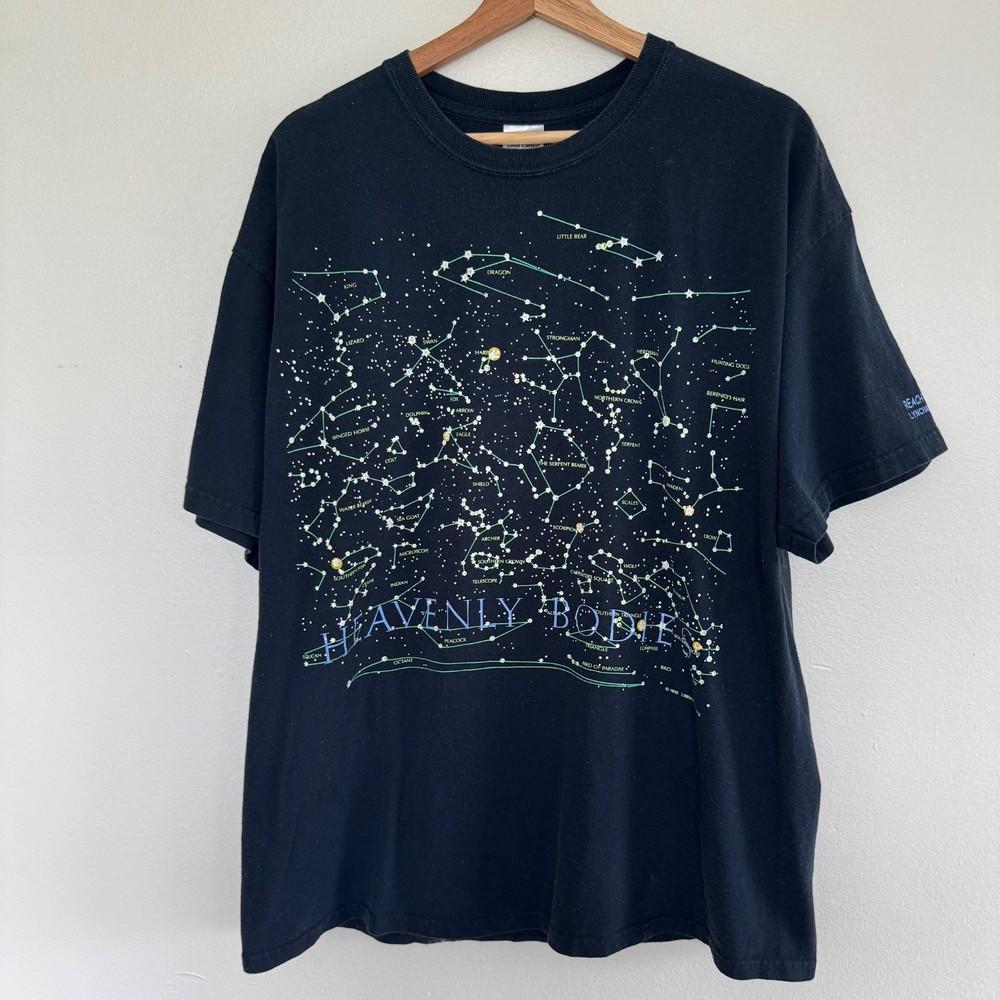 

Футболка Мужская XL Небесные Тела Звезды Созвездий Liberty Graphics Репринт Унисекс Футболка S