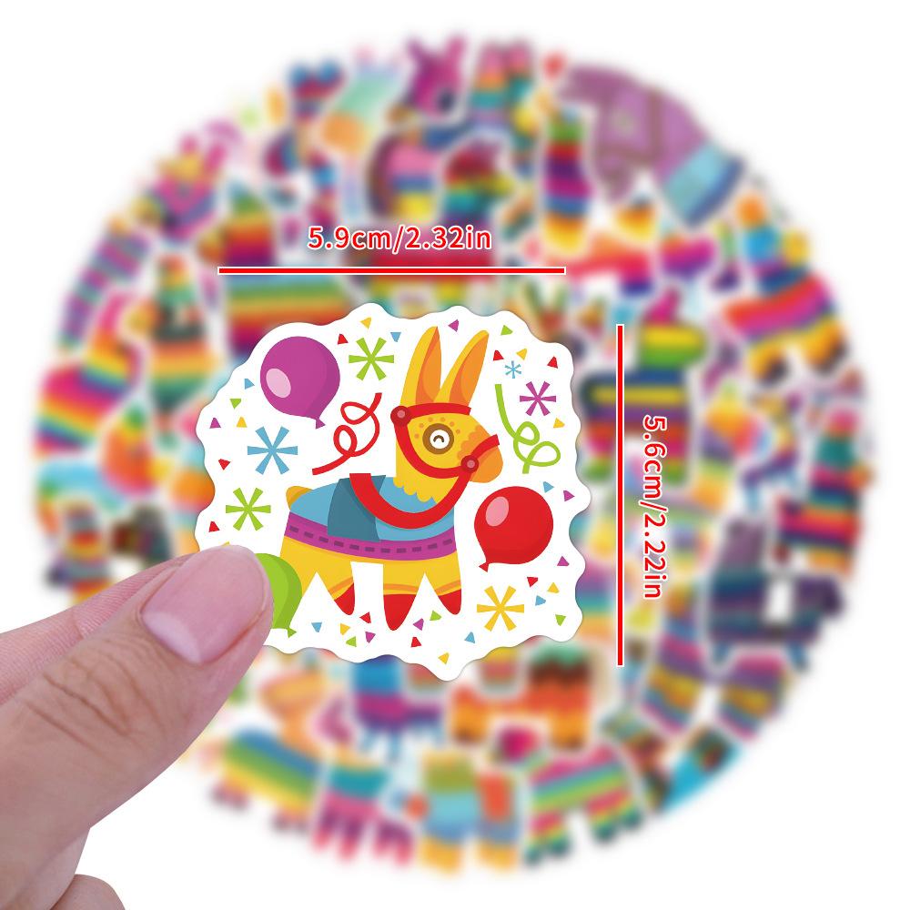 60 New Pinata Doodle Stickers Decorative Notebook Suitcase Cartoon Stickers