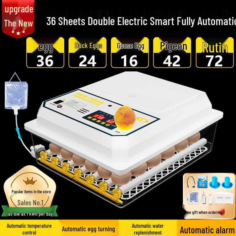 Incubatrice Automatica Intelligente per Polli, Anatre, Oche, Quaglie e Piccioni