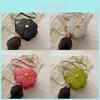 Trendy Summer Small Round Bag With Floral Design And Candy Color Options For Women