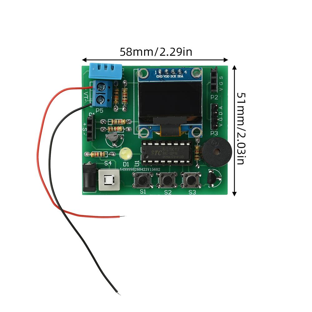 Temperature And Humidity Detection Module DIY Kit with Temperature Humidity Gas Sensor and Alarm for Home Safety