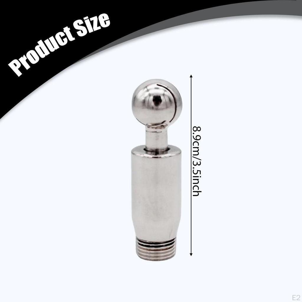 Rotary Spray Ball,Spray Pattern Connection NPT Male Cip Tank Cleaning Ball 1/2" Threaded for