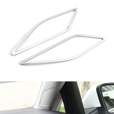 For Volkswagen GOLF 7 MK7 2013- Chrome Matte A Pillar Stereo Speaker Decoration Sticker Covers Chromium Styling