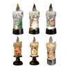 Christmas Decorations Glitter Water Globe Christmas Snow Globes Candle Shape Snowglobes Table Ornament Home Decors