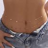 Sexy Body Waist Chain Jewelry For Women Vintage Minimalism Crystal Belly Belt Chain Bohemia Spring Summer Beach Vacation Bijoux