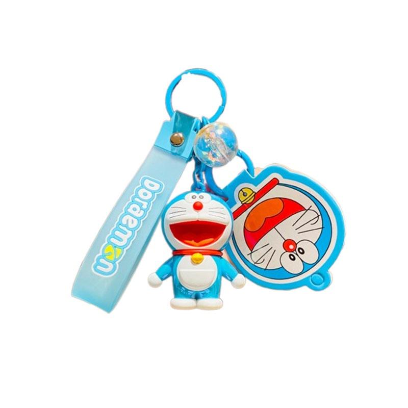Authentic Creative Doraemon Colorful Pendant Cartoon Car Keychain Bag Decoration Wholesale