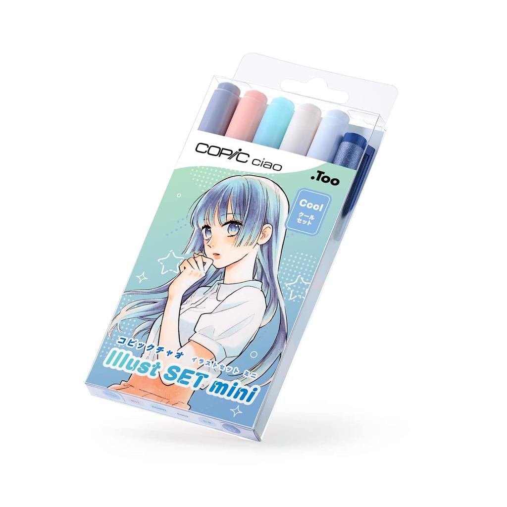 Copic Chao Illustration Set Mini (Cool) Markers