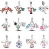 Fashion Copper Color Santa Claus Christmas Tree Elk Deer Charms Beads Fit Qikaola Original Bracelets Diy Christmas Jewelry