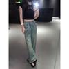 ~ Shibuya Spice Girl~ Round Head Wide Face Thick Bottom Heightening Artifact Shows Legs Long Outer Wear Slippers