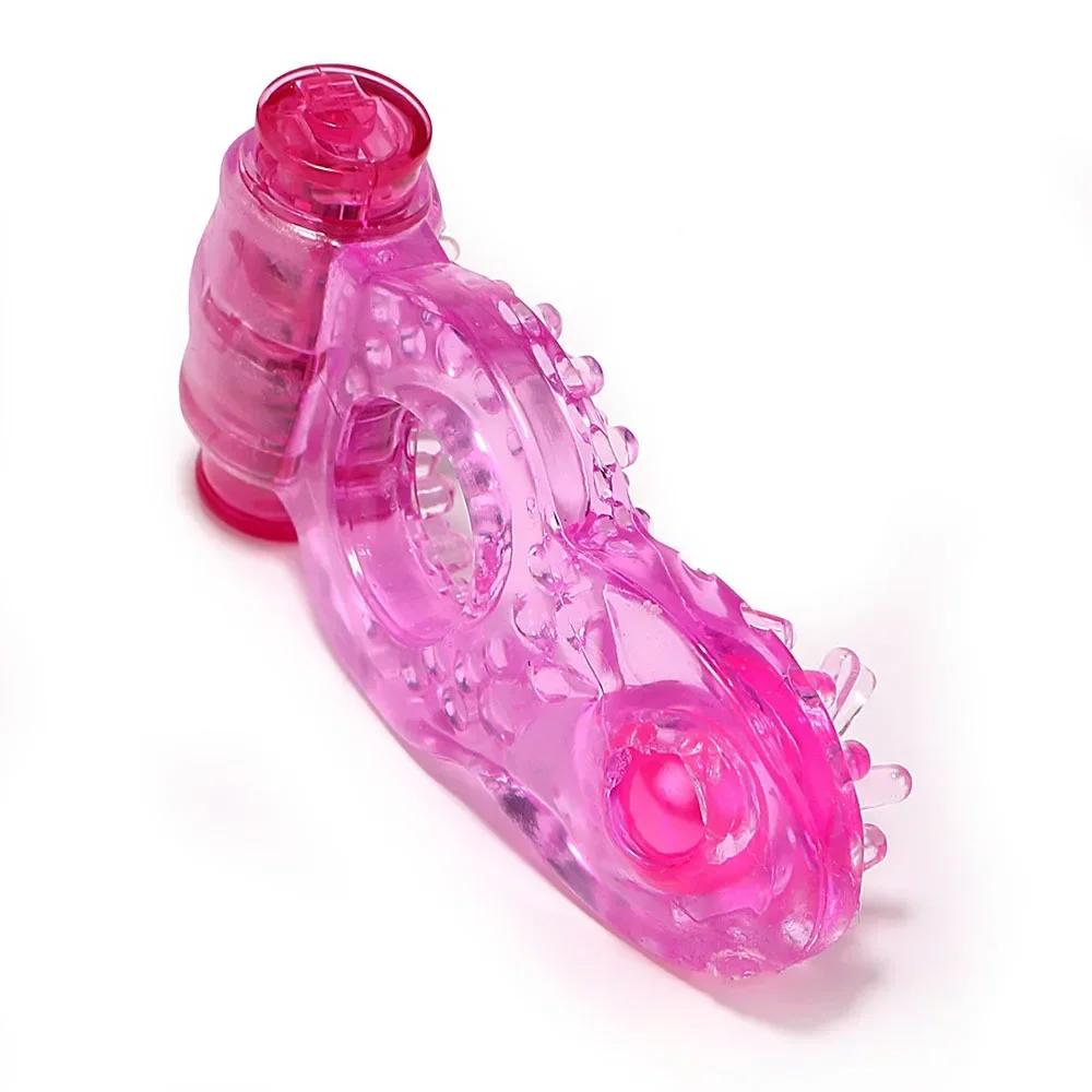 Vibrating Cock Ring for Men Clit G Spot Stimulation Delayed Ejaculation Penis Ring Sex Toy Masturbator