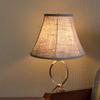 Double Brown Lamp Shade Set of 2, TOOTOO STAR Large Barrel Lampshade for Floor Light and Table Lamp 6x12x8.5 inch, DIY Fabric Natural Linen Hand