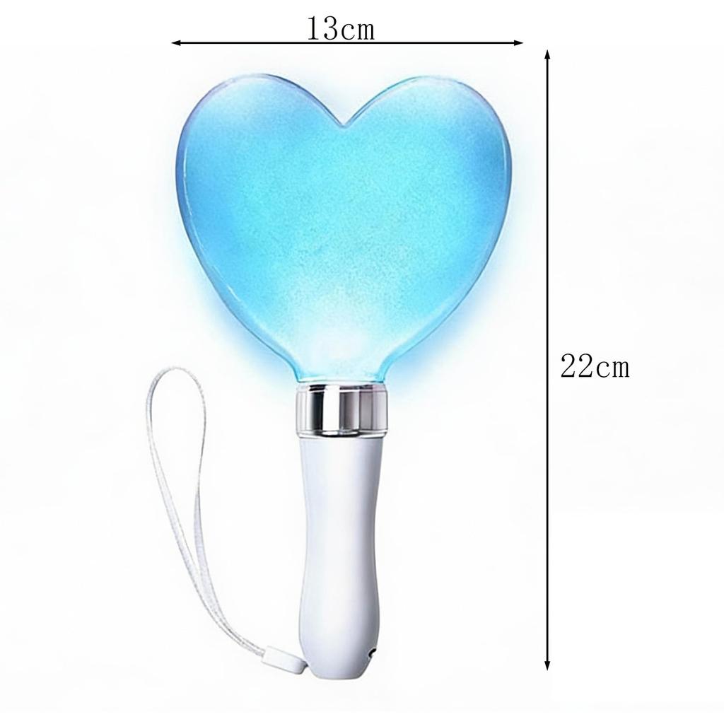 TIURIOAK Heart-shaped LED Penlight, 15 Color Change Function, 22cm, Plastic,