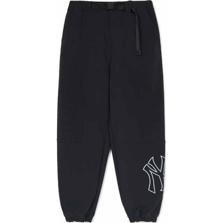 New MLB New York Yankees Knitted Sports Pants Unisex Black 3AWPB0444-50BKS