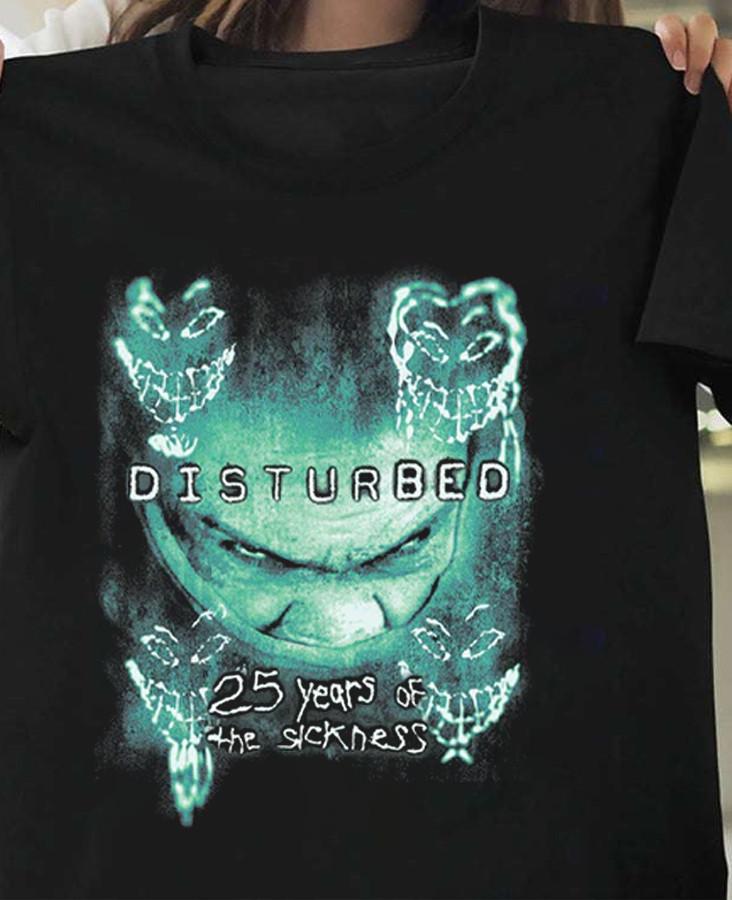 Disturbed 25 Jaar Van The Sickness Jubileumtour 2025 Unisex AD589 Unisex T-shirt
