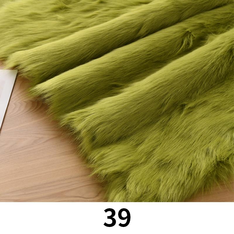 100*170cm Imitation Fox Fur Fabric 5cm Long Artificial Fur Plush Fabric For Diy Carpet Jewelry Phone Counter Cover Photo Props