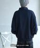 [IMPROVES] [SIDEWAYSTANCE] Thick Embroidered Circle Logo Fleece Half-Zip Sweatshirt