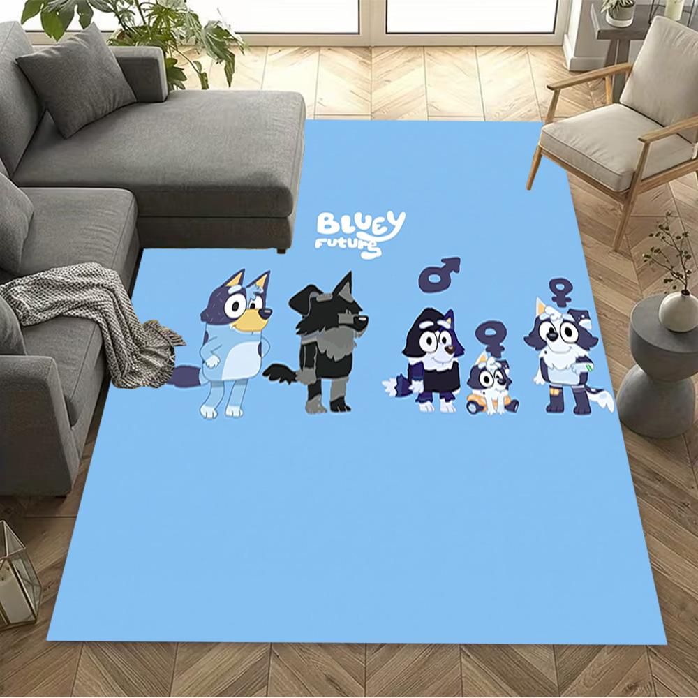 Bluey Bingo Adventure Carpet Perfect for Decorate room Entryway Dining Room Kitchen Antislip Carpet Decorate Offices Perfect Gift for Women/Men