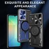 For Samsung Galaxy A06 5G Case TPU + PC Phone Cover with Kickstand , Slide Lens Window