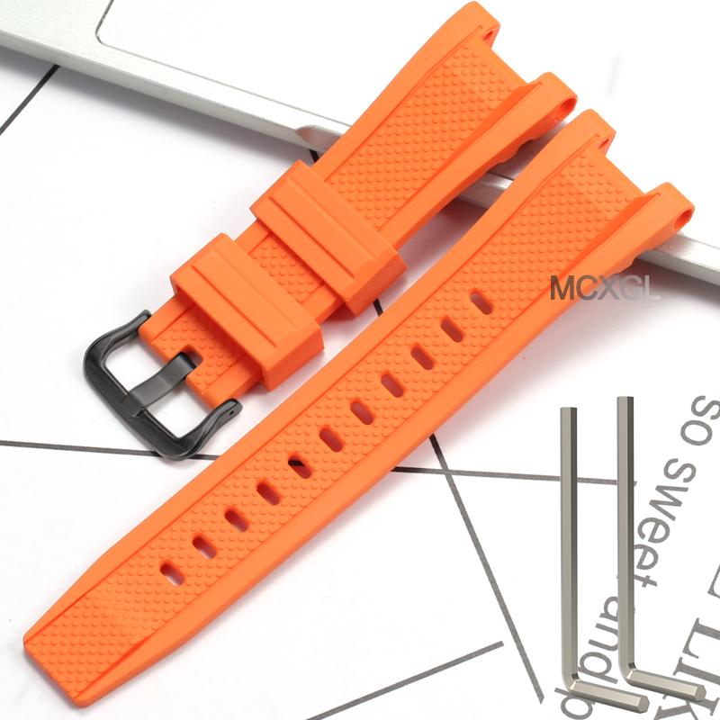 Silicone Rubber Watchband For Casio G-SHOCK GST Series GST-W300 210 400G S130 S110 S330 B100 Watch Band Sports Strap Bracelet