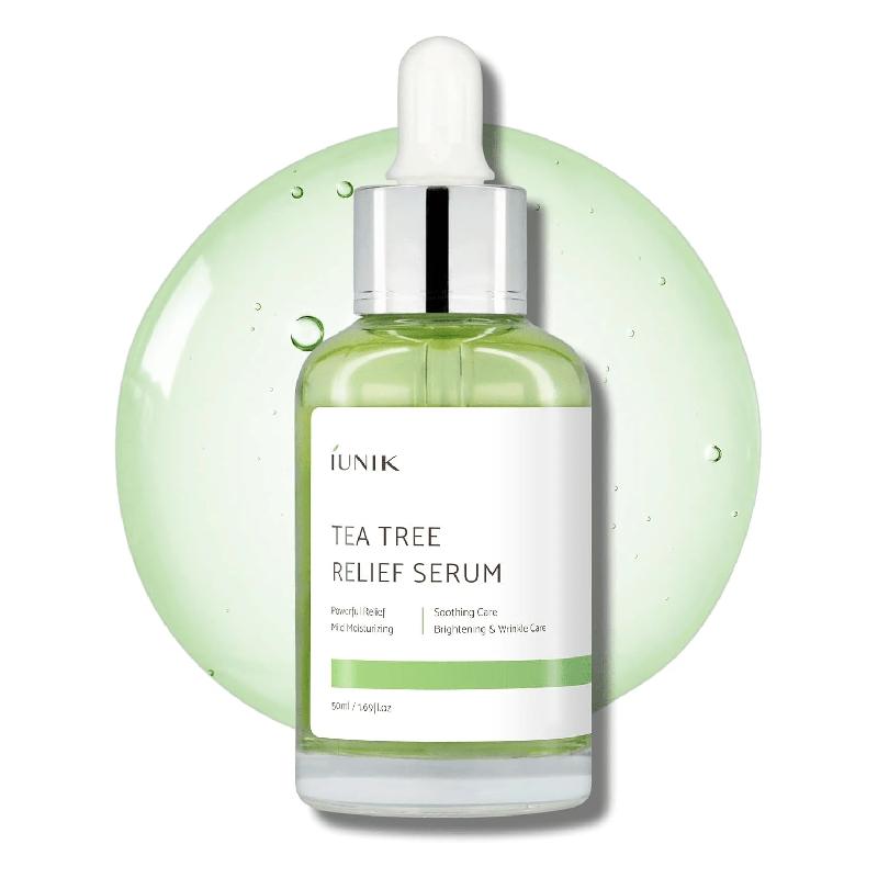 IUNIK Arbre à Thé 67% Apaisant Sérum Visage Végan 50ml - Non Collant