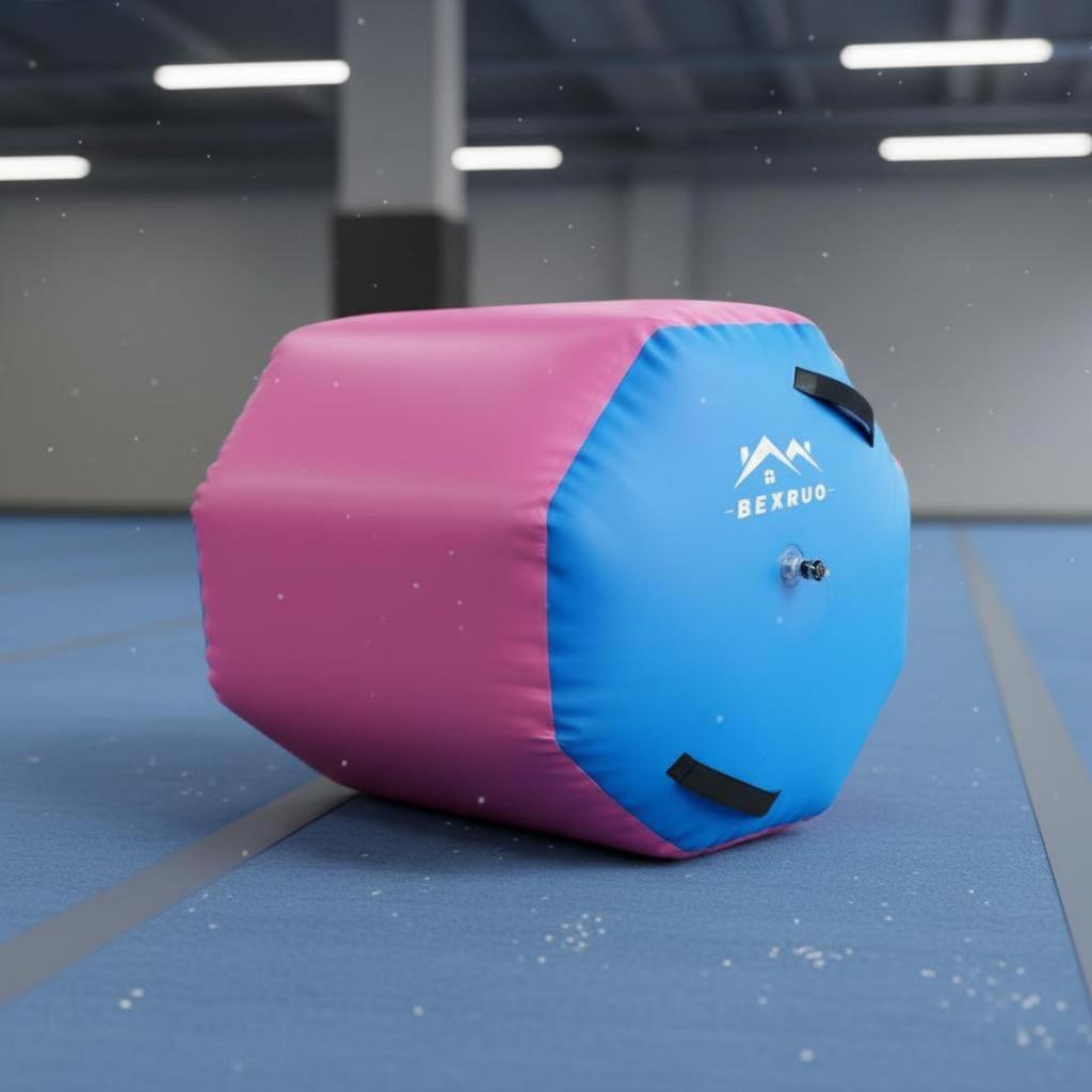Inflatable Training Roll Gymnastics Machine Yoga Air Barrel for Practice Balance