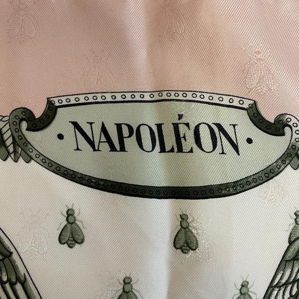 HERMES NAPOLEON Napoleon silk Calle 90 scarf pink silk Women Used
