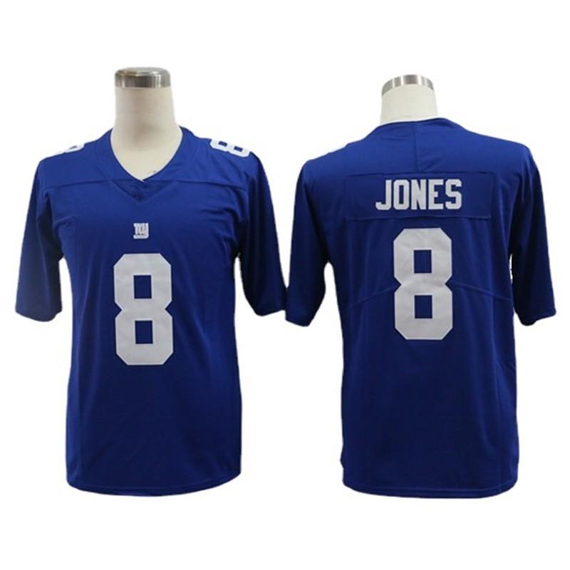 NFL New York Giants Custom Jersey Barkley 26 Jones 8 Manning 10 Mens Football Uniform Fans Sports Enthusiasts
